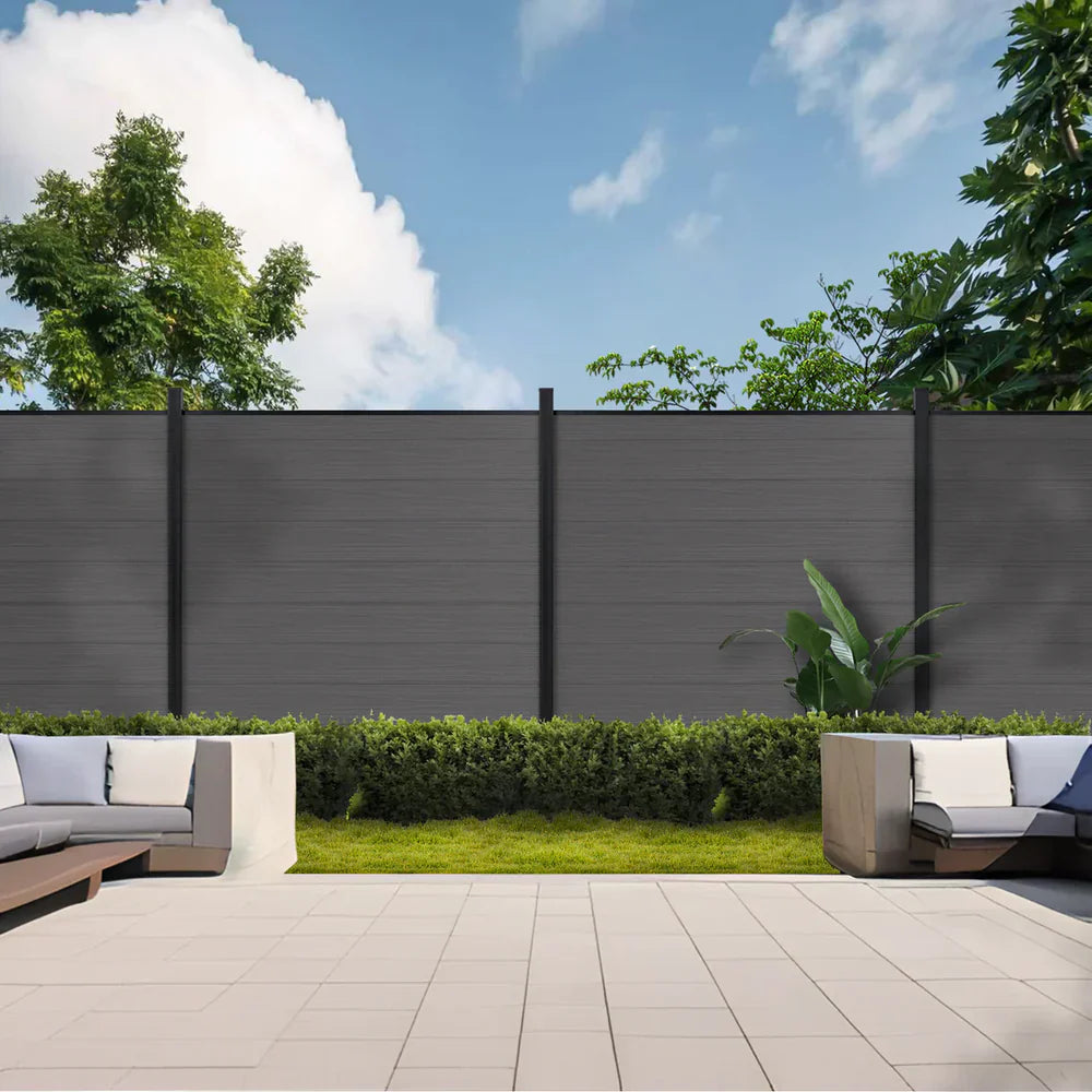 Premium 6ft x 6ft WPC Composite Privacy Fence Panels - Gray